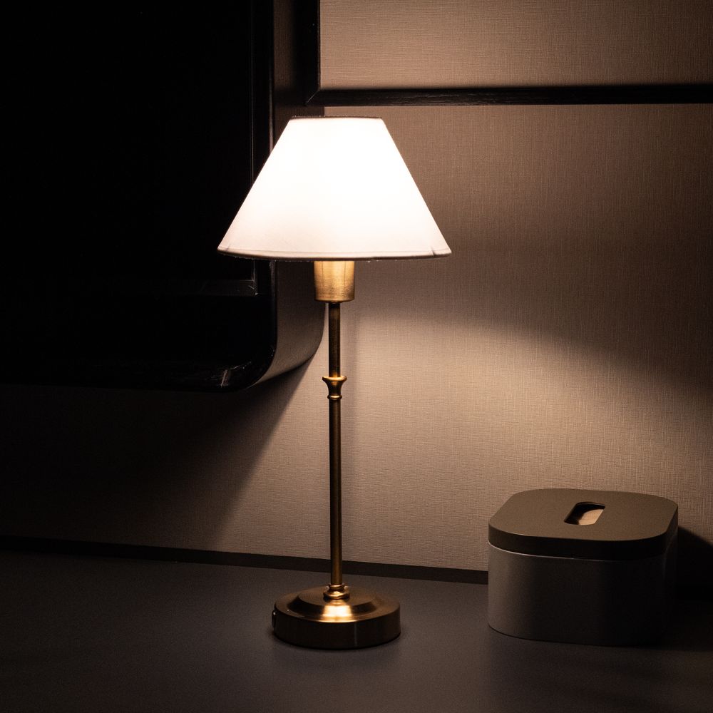 Lumorio Mira Glow™ – Draadloze Stoffen Tafellamp