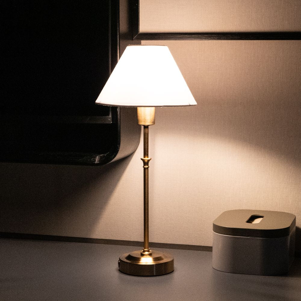 Lumorio Mira Glow™ – Draadloze Stoffen Tafellamp