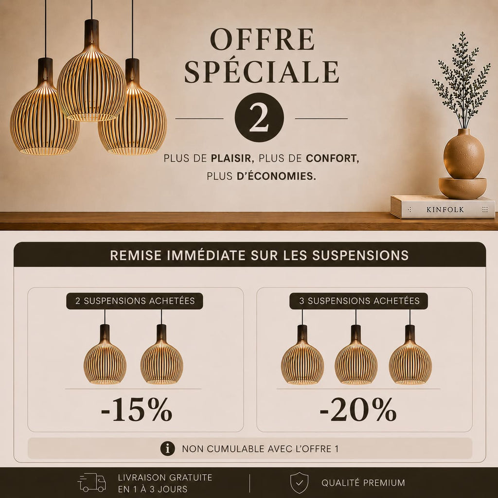 Bali™ - Scandinavische Houten Hanglamp