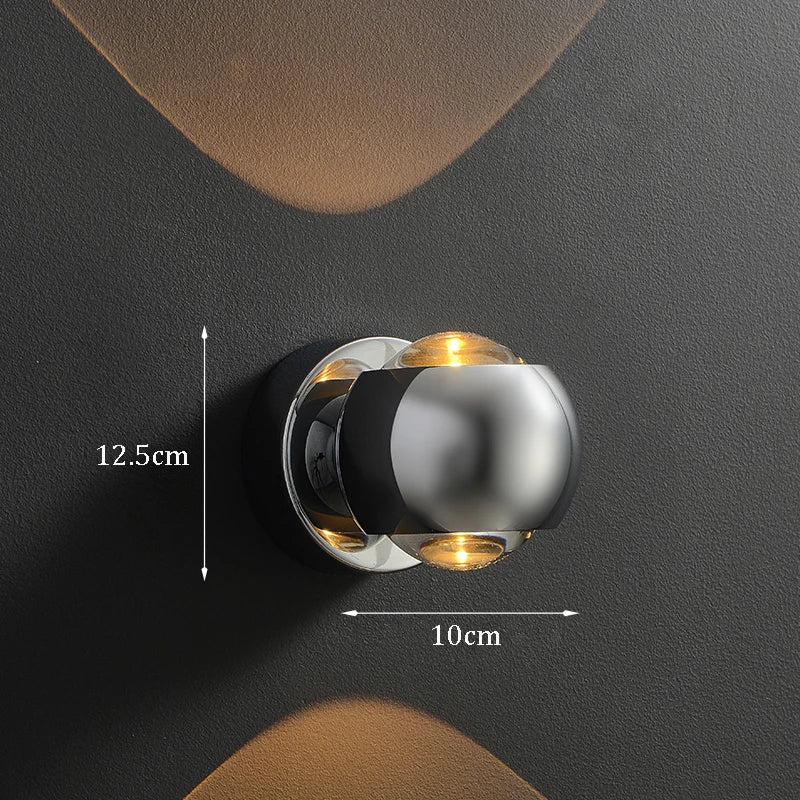 lumorio™ Moderne Messing LED Wandlamp