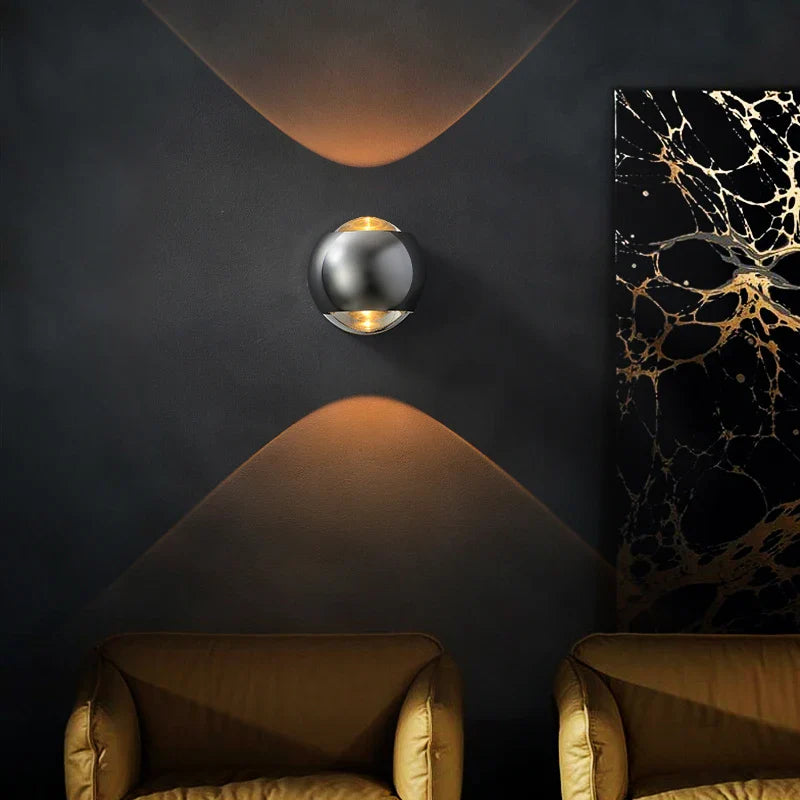 lumorio™ Moderne Messing LED Wandlamp