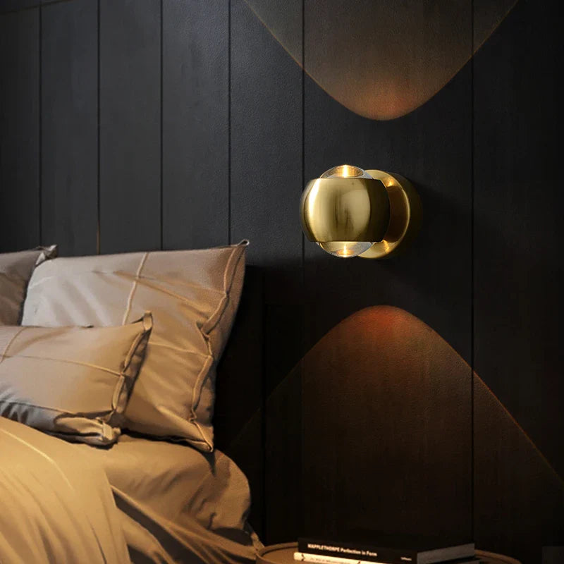 lumorio™ Moderne Messing LED Wandlamp