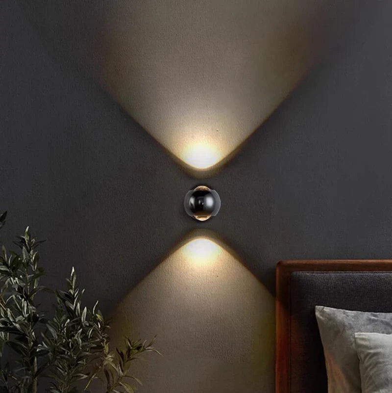 lumorio™ Moderne Messing LED Wandlamp