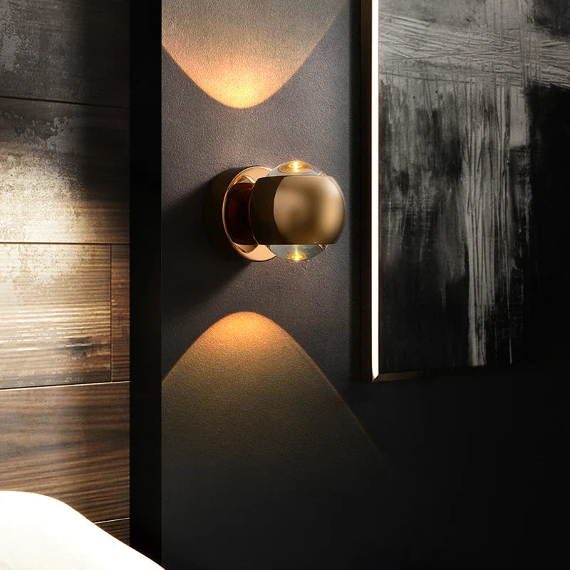 lumorio™ Moderne Messing LED Wandlamp