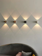 lumorio™ Moderne Messing LED Wandlamp