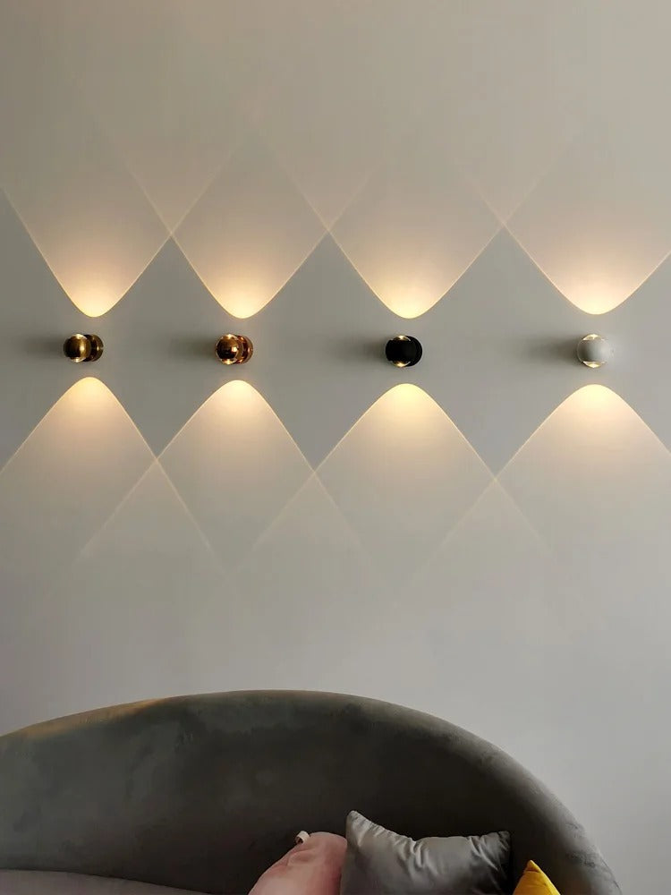lumorio™ Moderne Messing LED Wandlamp