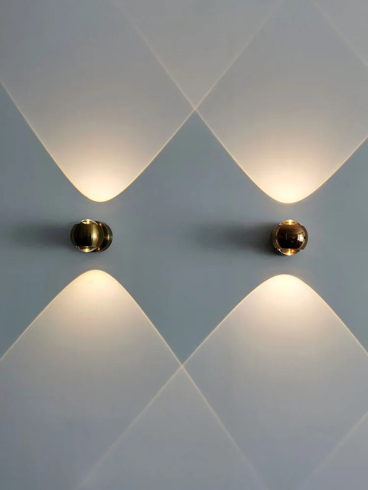 lumorio™ Moderne Messing LED Wandlamp