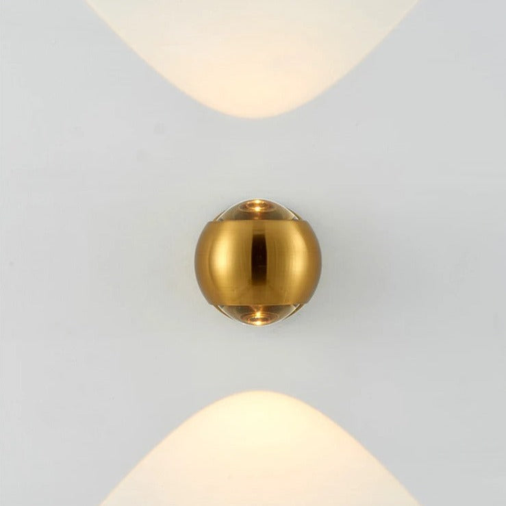 lumorio™ Moderne Messing LED Wandlamp