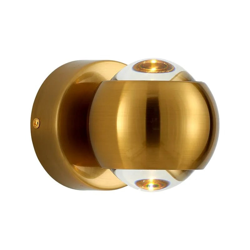 lumorio™ Moderne Messing LED Wandlamp